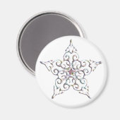 Iridescent Star Magnet (Vorderseite/Rückseite)
