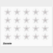 Iridescent Star Stickers (Blatt)