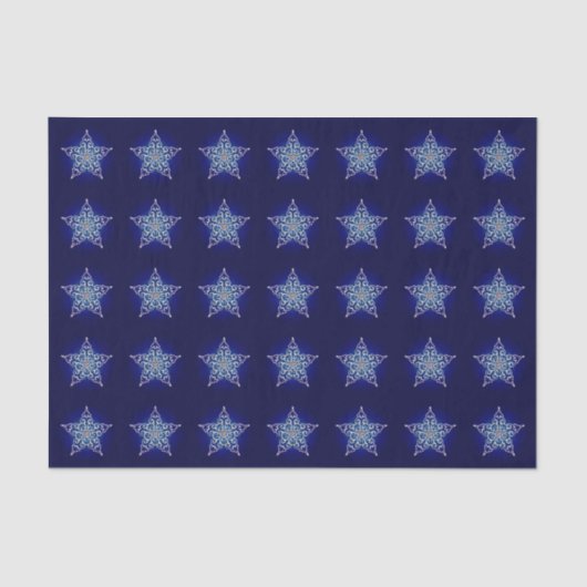 Iridescent Star Tissue Paper Seidenpapier (Vorderseite)