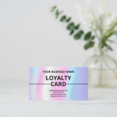 Iridescent Textur Moderne Niedliche Treuekarte (Stehend Vorderseite)