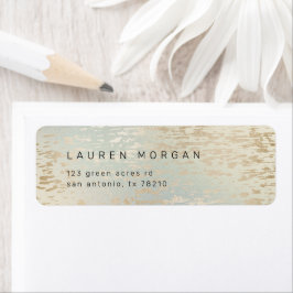 Iridescent Textured Luxury Return Address Label