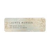 Iridescent Textured Luxury Return Address Label (Vorne)