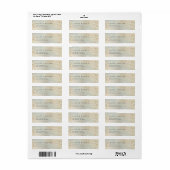 Iridescent Textured Luxury Return Address Label (Vorne)