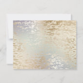 Iridescent Textured Modern Script Makeust Künstler Mitteilungskarte (Rückseite)