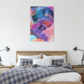 Iridescent Thread Face Prism Portrait Leinwanddruck (Insitu (Schlafzimmer))