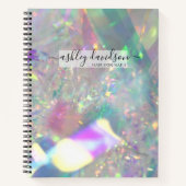 Iridescent Tinsel | Modernes Glam-Notebook Notizblock (Vorderseite)