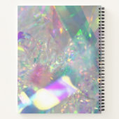Iridescent Tinsel | Modernes Glam-Notebook Notizblock (Rückseite)