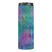 Iridescent Vintag Harlequin Muster Thermosbecher (Rückseite)