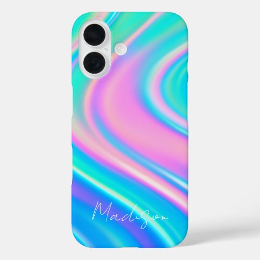 Iridescent Wave Flow Case-Mate iPhone Hülle (Rückseite)
