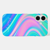 Iridescent Wave Flow Case-Mate iPhone Hülle (Rückseite (Horizontal))