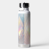 Iridescent White Diamond Pattern Trinkflasche (rechts)