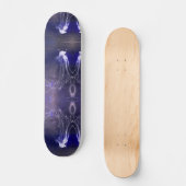 Iridescent White Jellyfish, 7 3/4" Skateboard Deck (Vorderseite)