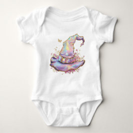 Iridescent Witch Hat Birthday Baby Strampler