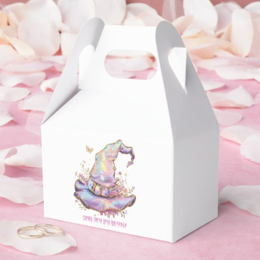 Iridescent Witch Hat Birthday  Geschenkschachtel (Hochzeit)