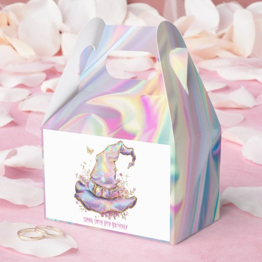 Iridescent Witch Hat Birthday  Geschenkschachtel (Hochzeit)