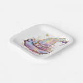 Iridescent Witch Hat Birthday Pappteller (Gewinkelt)