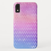 Iridescent Zig Zag Muster Case-Mate iPhone Hülle (Rückseite)
