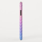 Iridescent Zig Zag Muster Case-Mate iPhone Hülle (Hinten/Rechts)