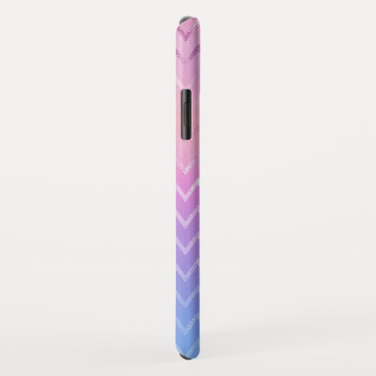 Iridescent Zig Zag Muster Case-Mate iPhone Hülle (Hinten/Rechts)