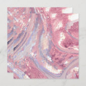 Iridesecent Pink and Purple Sequin Einladung (Vorne/Hinten)