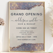 Iridesent Lila Gold Glam Glitzer Business Flyer