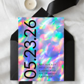 Iridesing Ultra Modern Fett DATE non Foto Save The Date