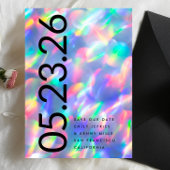 Iridesing Ultra Modern Fett DATE non Foto Save The Date