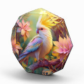 Iridesing Wing Cockatiel Fantasy Bird Fotoblock (Rechts)