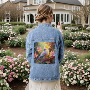 Iridesing Wing Cockatiel Fantasy Bird Jeansjacke