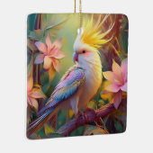 Iridesing Wing Cockatiel Fantasy Bird Keramikornament (Rechts)