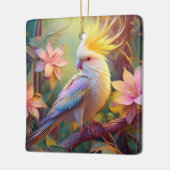 Iridesing Wing Cockatiel Fantasy Bird Keramikornament (Links)