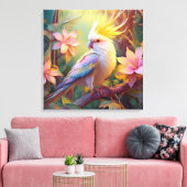 Iridesing Wing Cockatiel Fantasy Bird Leinwanddruck (Insitu (Wohnzimmer))