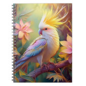 Iridesing Wing Cockatiel Fantasy Bird Notizblock (Vorderseite)