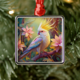 Iridesing Wing Cockatiel Fantasy Bird Ornament Aus Metall