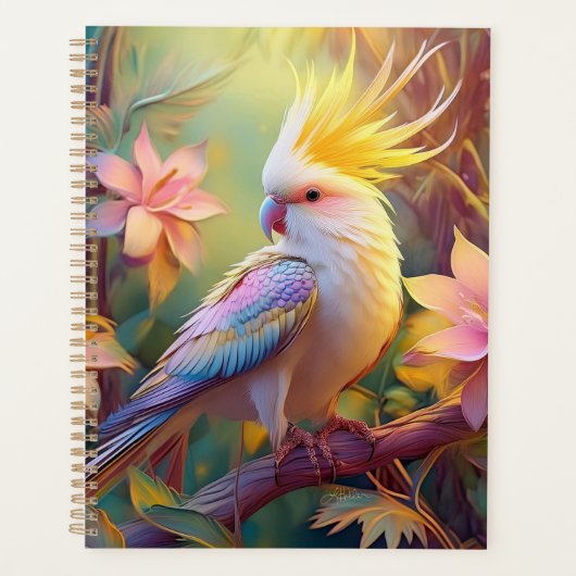 Iridesing Wing Cockatiel Fantasy Bird Planer (Vorderseite)