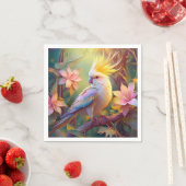 Iridesing Wing Cockatiel Fantasy Bird Serviette (Beispiel)