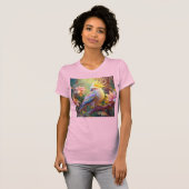 Iridesing Wing Cockatiel Fantasy Bird T-Shirt (Vorne ganz)
