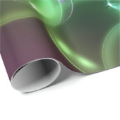 Irideszierende Blase auf schwarz Geschenkpapier (Rolleneckpunkt)