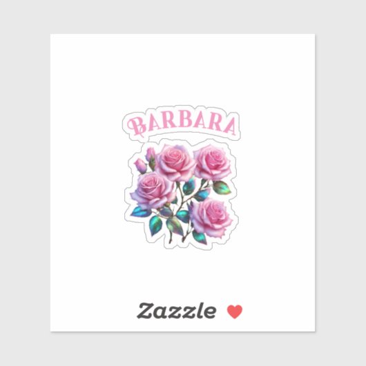 Irideszierende holografische Rose auf Stems Aufkleber (Blatt)