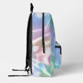 Irideszierendes Design, Personalisieren Lila Skrip Bedruckter Rucksack (Links)