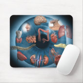 Iridologie Mousepad (Mit Mouse)