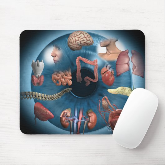 Iridologie Mousepad (Mit Mouse)