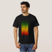 Irie Blurred Effect Typografie Rasta Reggae T-Shirt (Vorne ganz)