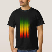 Irie Blurred Effect Typografie Rasta Reggae T-Shirt (Vorderseite)