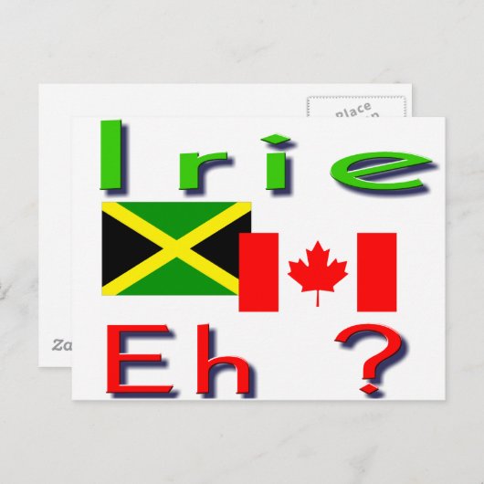 Irie eh Postkarten (Vorne/Hinten)