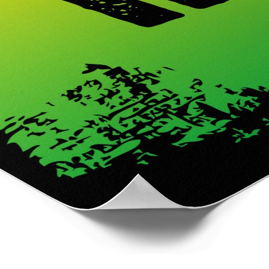 IRIE Jamaica Patwah Chill OUt Relax Tropical Art Poster (Ecke)