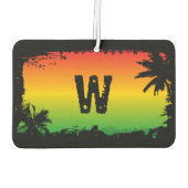 IRIE Jamaican Palm Trees Monogram Autolufterfrischer (Rückseite)