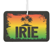 IRIE Jamaican Palm Trees Monogram Autolufterfrischer (Vorderseite)