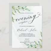 IRINA Abend Wedding Reception Party Einladung (Vorne/Hinten)