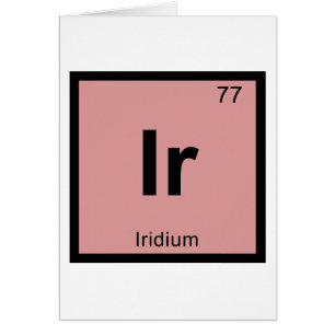 Iriridium-Chemie-Periodensystem-Symbol